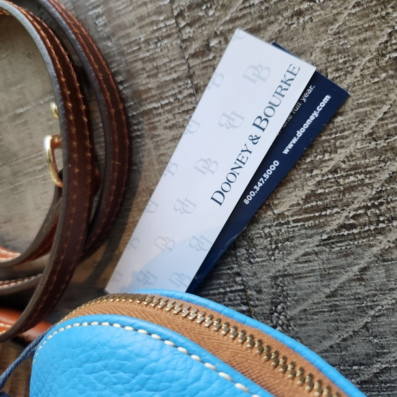 New With Tags! Gorgeous blue convertible Dooney & Bourke bag! Stunning color. - Picture 9 of 16